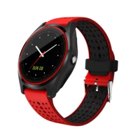 

2019 factory direct selling smart phone watch V9 touch screen support MP3 music photo and sim card