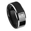 Separable Cross Ring for Men Black Golden Color Stainless Steel Cool Male Casual Remove Design Jewelry Wedding Band