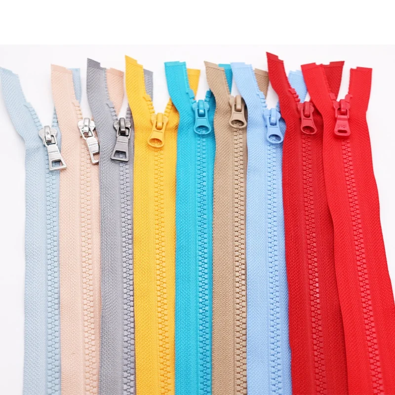 

bulk zipper #5 custom vislon zipper plastic open end jacket resin zipper for coat, Customer's color