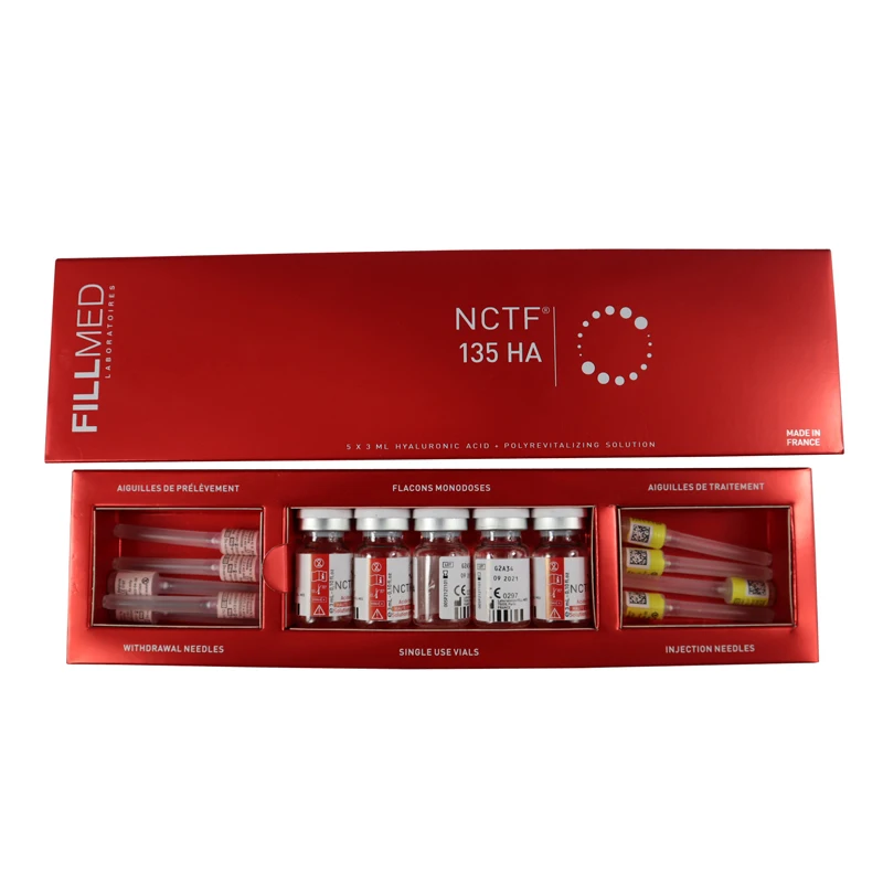 

Whitening Injection NCTF 135 HA 5X3ml Filorga High Concentration Mesotheraphy ha dermal filler, Transparent