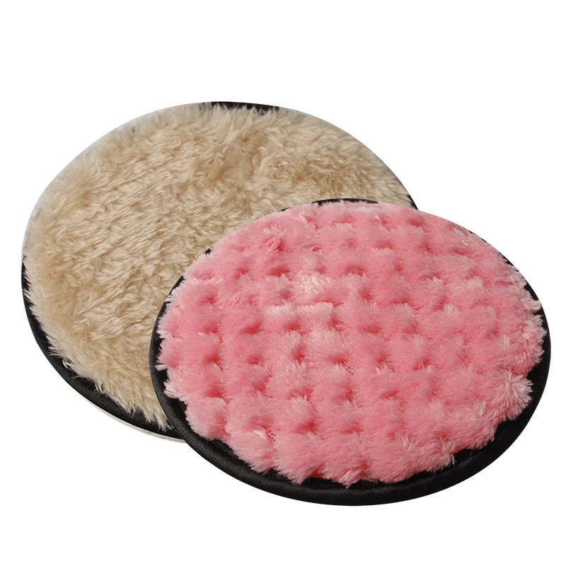 

Reusable Microfiber Round Velvet Pad Makeup Remover Puff, Customized color