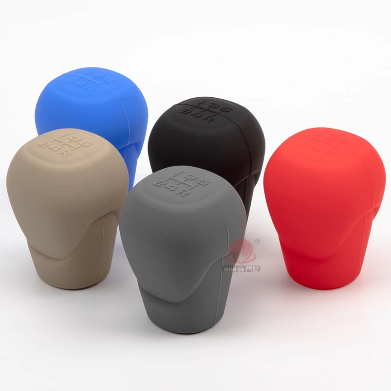Auto Interior Accessories Universal Manual 5&6 speed Silicone Shift Gear Head Knob Cover Handbrake Hand Brake Covers Sleeve Case