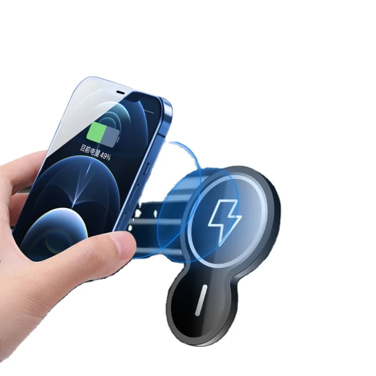 

Inverted Gourd-shaped Magnetic Car Wireless Phone Charger with Holder