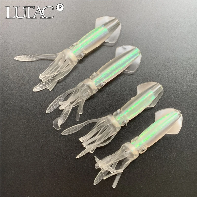 

Lutac soft octopus lure Luminous saltwater bait cheap mini Artificial Bait, Picture
