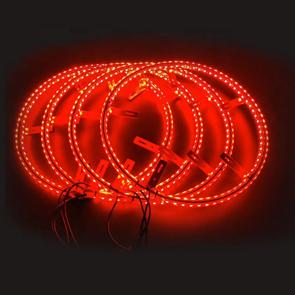 IP68 17"DOUBLE ROW Chasing illuminated LED Wheel Rings light