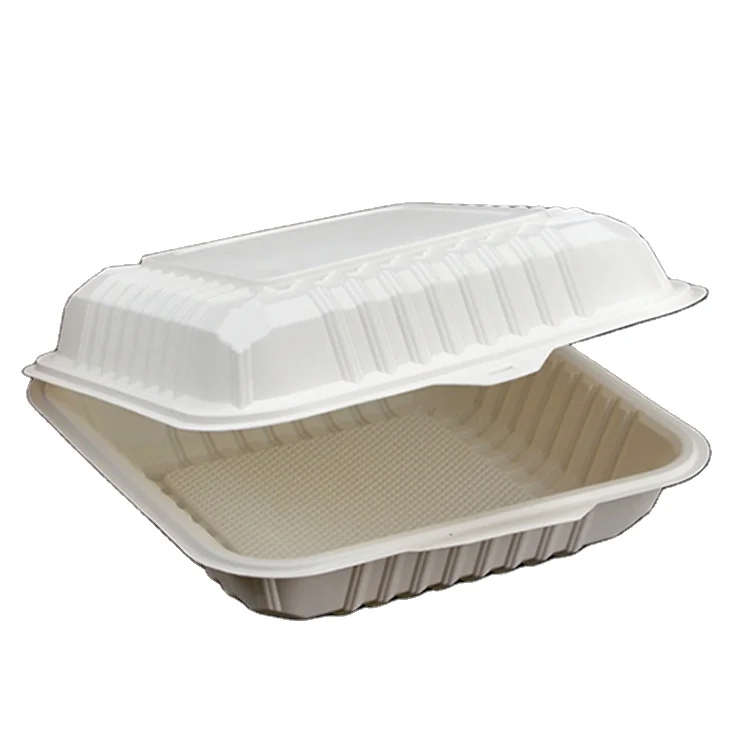 

Take Away Box Biodegradable Corn Starch Food Container, Natural