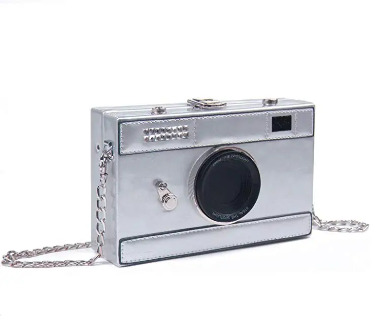 

2021 Shenglu Latest Women's PU Leather Camera Shaped Snapshot Casual Cross body Shoulder Handbag Purse Factory (XJEB744), Black,blue,burgudy,red,silver