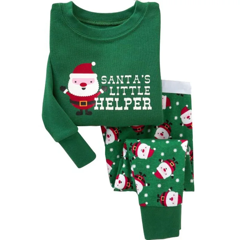 Baby Christmas Outfits Kids Santa Claus Tops&Pants Clothing Set Children Festival Wholesale Clothes Suit