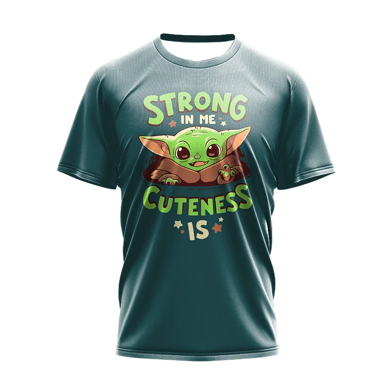 

mens dress shirts baby yoda hip hop anime shirt custom sublimation printing star wars shirt