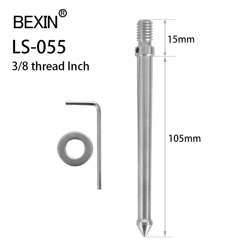 

BEXIN photography accessory precision 120mm 3/8 stainless steel long tripod monopod screw foot spikes for climbing spikes