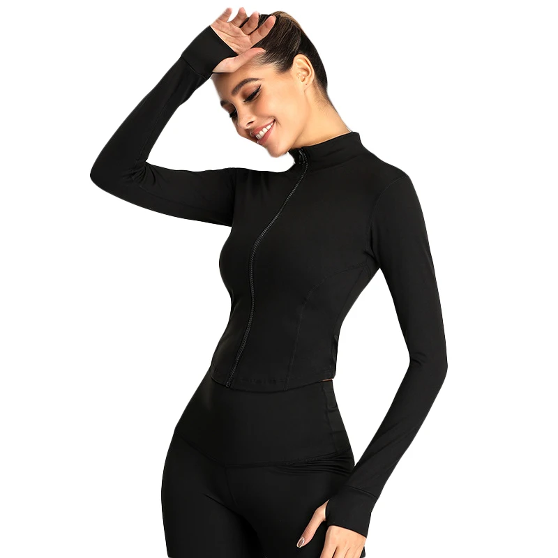 

Hot sell Yoga Jacket Set Jacket Active Wear Women Zip Up Gym Sports Fitness Casual Gym Yoga Jacket, Picture
