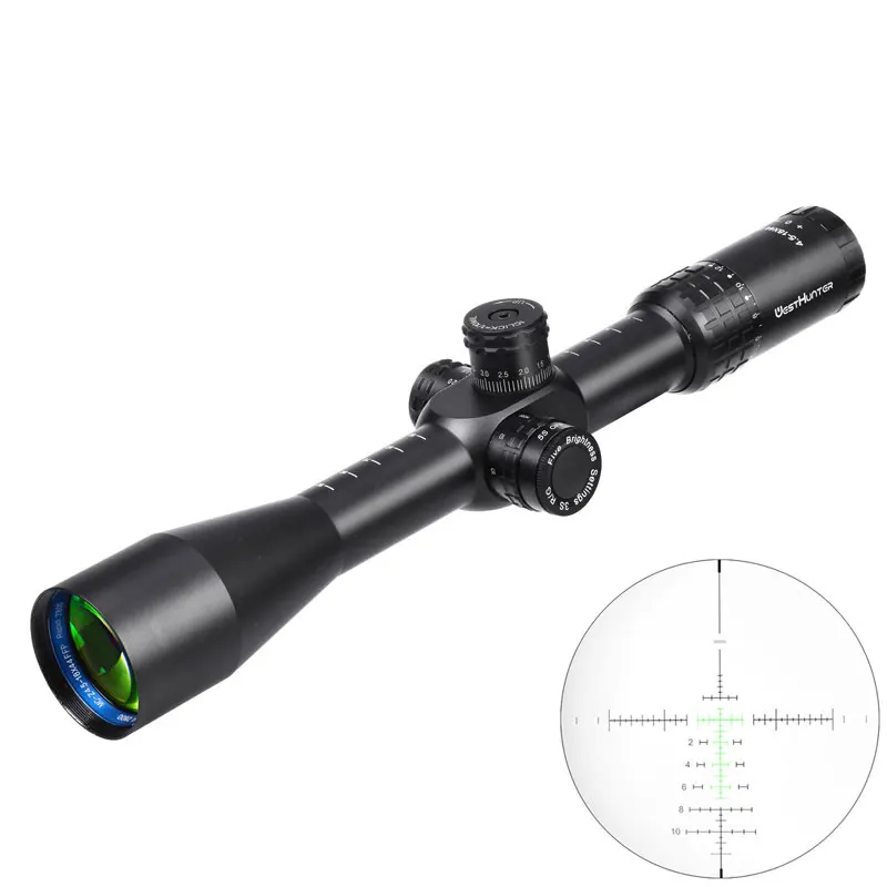 

WESTHUNTER 4.5-18X44 SFIR FFP Hunting Scope First Focal Plane Riflescope Side Wheel Parallax Illuminated Reticle Optic Sights