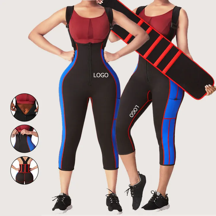 

Slimming Neoprene Suit With Sleeves Body Shapers For Weight Loss Workouts Shapewear with Trimmer