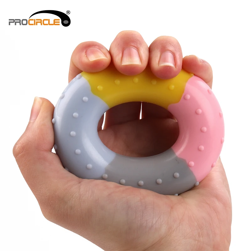 

Colourful Finger Strengthener Silicone Hand Grip Ring, Colours