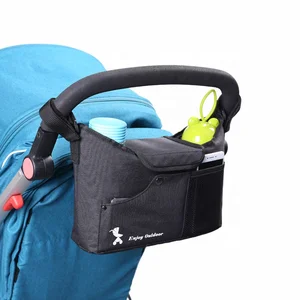 Image of Baby Stroller Universal Pram Bag Bottle Organizer Travel Storage Bag