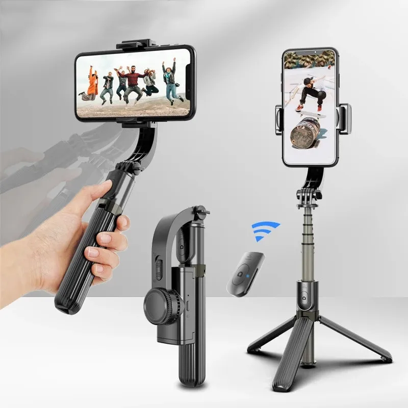 

L08 Gimbal Stabilizer 360 Rotating Steady Shooting For Phone Selfie Stick Tripod Mini For iPhone Xiaomi Huawei OPPO VIVO Sony