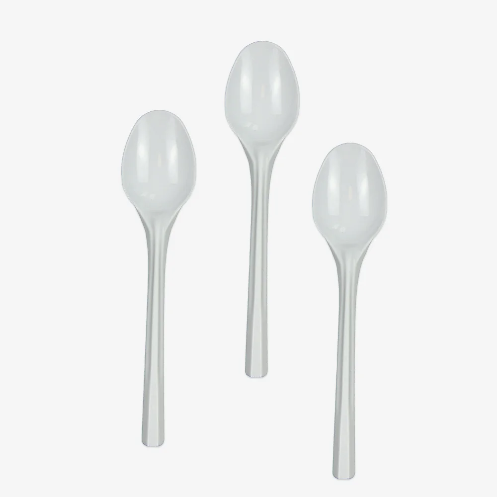 

Bulk Price Cutlery White Transparent Ice Cream Plastic Small Spoon