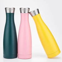 

New Products custom double wall insulated thermos vacuum flask shape bottledjoy sport cola stainless steel water bottle