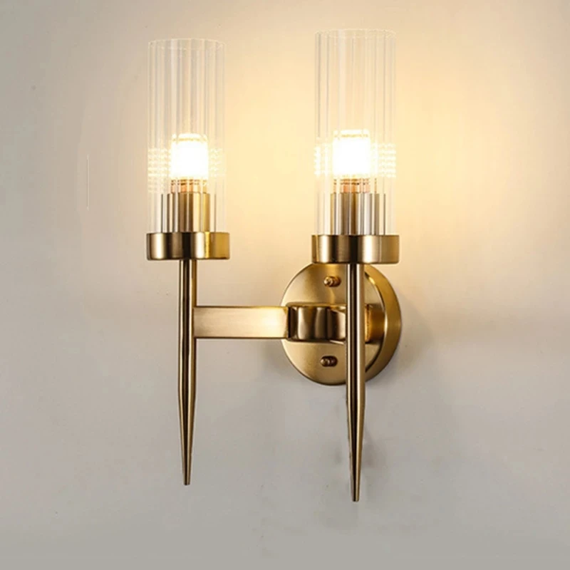 

Post Modern Nordic Wall Sconce Living Dining Room Bedside Stairs Backdrop Aisle Corridor Lighting Hall Hotel Lights Glass Lamps