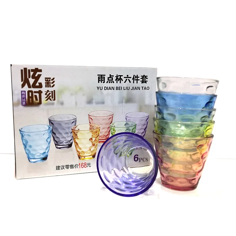 

2021 factory price special colorful juice double glass water cup for tea, Customized color