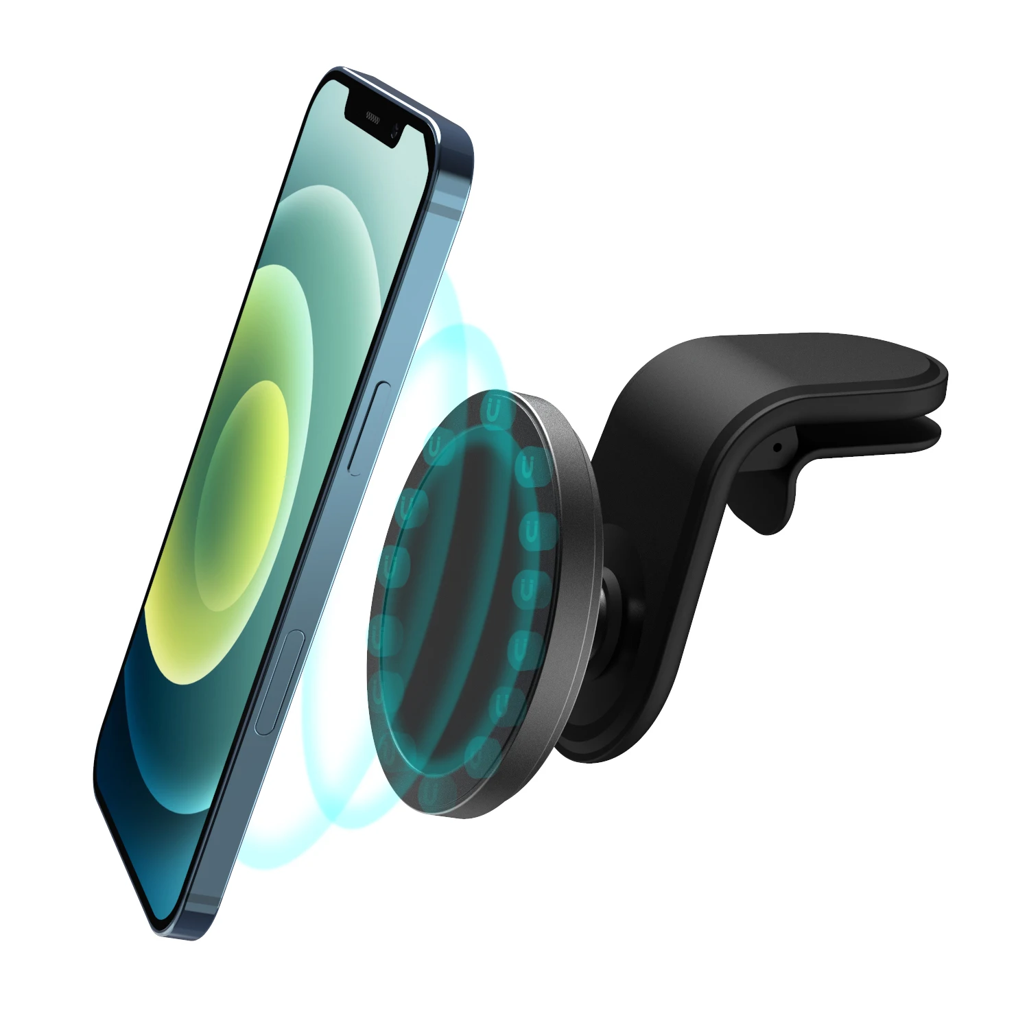 

2021 Support magnetic charger custom wireless fast charger car mount for mobile phone CE ROHS FCC