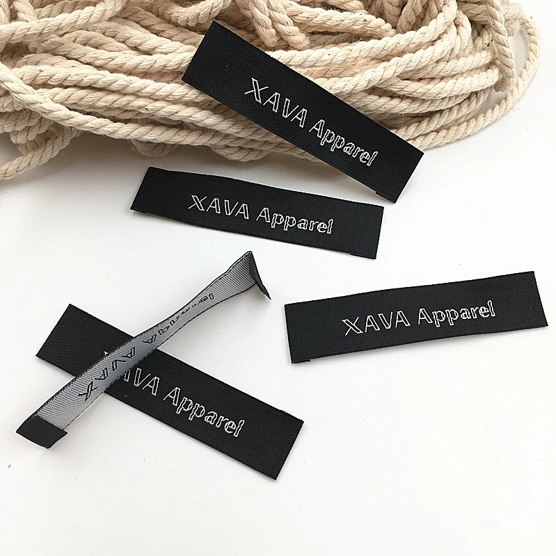 

Sewing Labels Shirt Bags Garment Label Tag Woven Labels for Clothes with Company Name, Pantone color