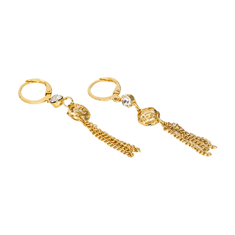 

Manufacturer Supply 2020 Earring Jewelry Customise Fall Tassels Earrings Gift, Gold