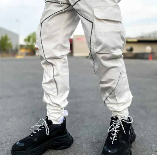 

Sweat pants casual trousers men high street cargo pants men