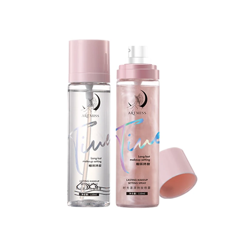 

2021 Best Selling Product Face Makeup Spray Custom Logo Shimmer Setting Spray Low Moq, 2 colors
