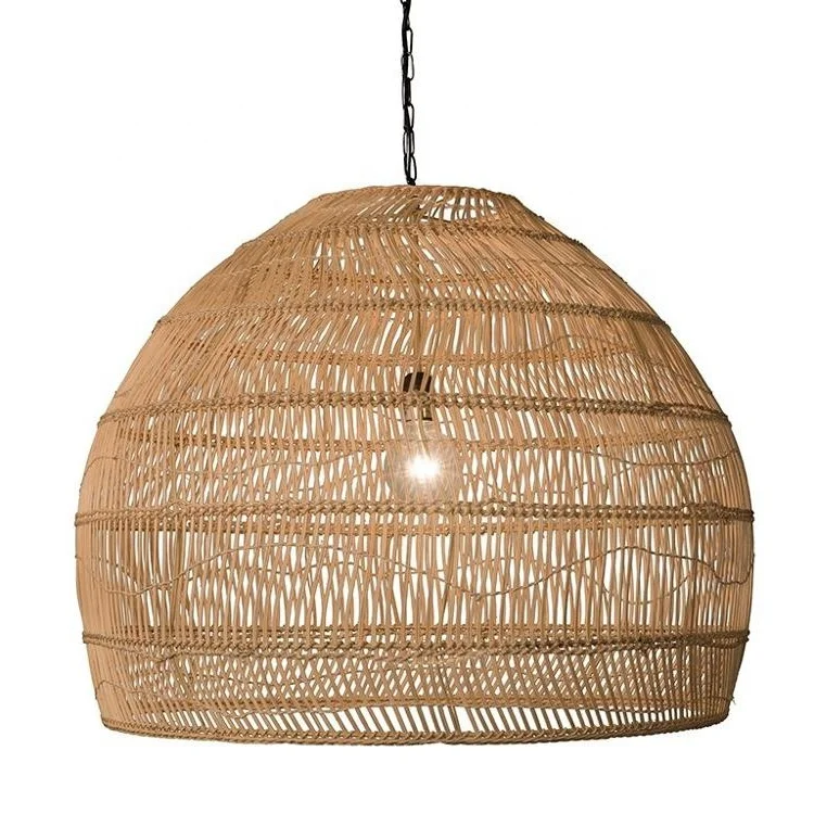 
Vietnam Amazon Wholesale Handmade Round Woven Bamboo Rattan Pendant Lighting Lamp Shade 100% Eco friendly for Home Decoration 