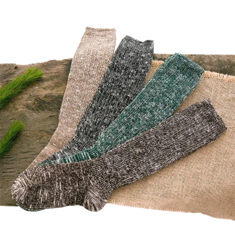 

2021 New Design Thick Needle Retro Warm Cotton Anti Slip Mid-Tube Slouch Socks