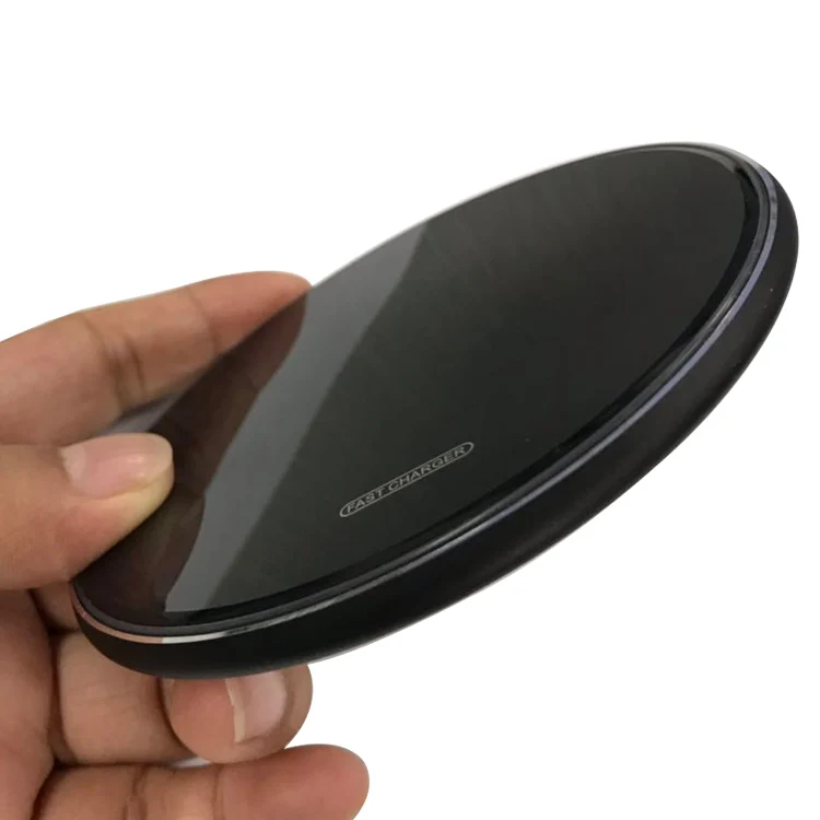 

10W Qi Wireless Charger For iPhone 11 Pro Xs Fast Charging For Samsung Induction Wireless Charging Pad, Black/silver/gold/red