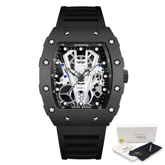 

2021 Watch Rm Pirate Skull Style Men Watch Silicone Luminous Quartz Watches Military Wateproof Skeleton Wristwatch For Man, Multi colors