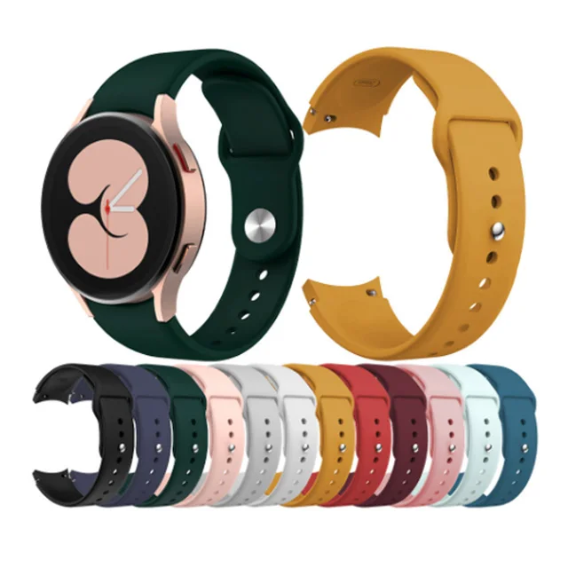 

No Gap Design Bands for Samsung Galaxy Watch 4 40mm 44mm/ Galaxy Watch 4 Classic 42mm 46mm Band Silicone Sport Watch WristStraps