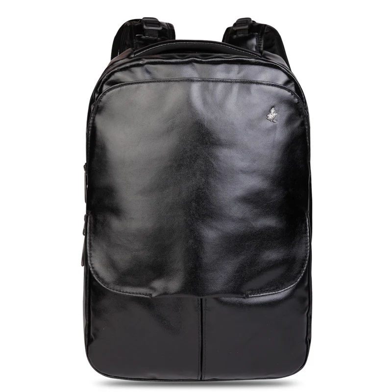 

Fashion PU Smooth Coating Waterproof Bag College Laptop school Backpack Women/Men Travel Backpack Bookbag