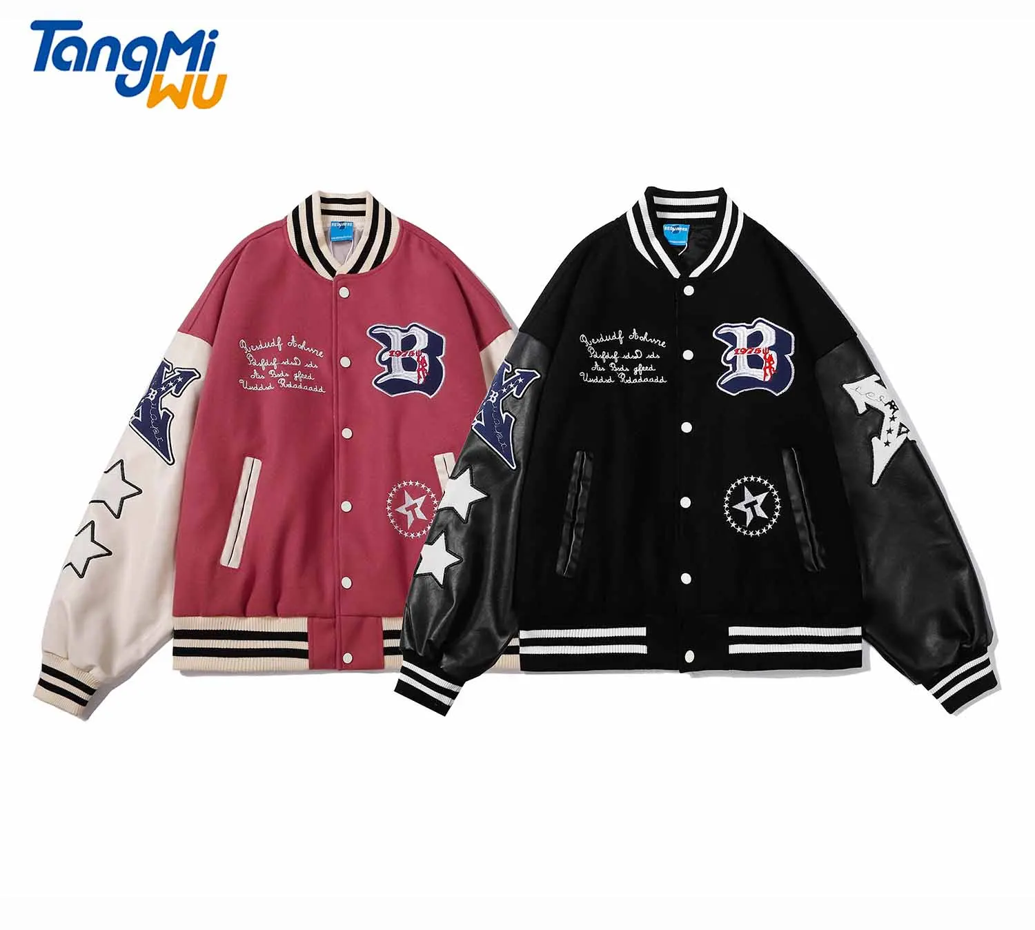 

TMW wholesale winter season embroidery graphics men's jacket coats veste homme loose baseball jacket man