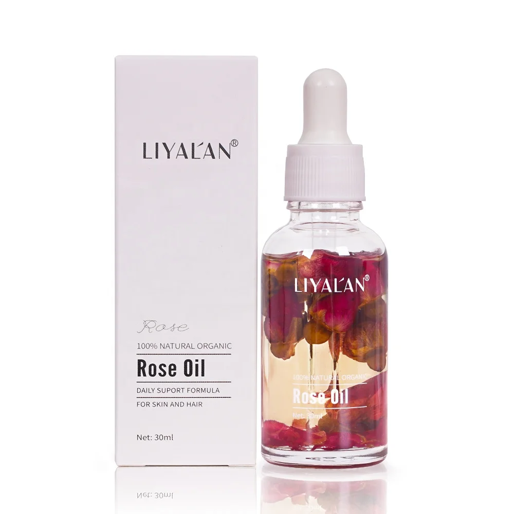 

Private Label Natural Organic Essential Rose Petals Oil Serum 100% Pure For Face Body And Hair