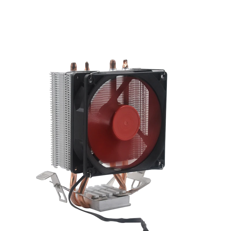 

wholesale 2tube single fan cpu cooler computer cpu cooler 92mm cpu cooler fan