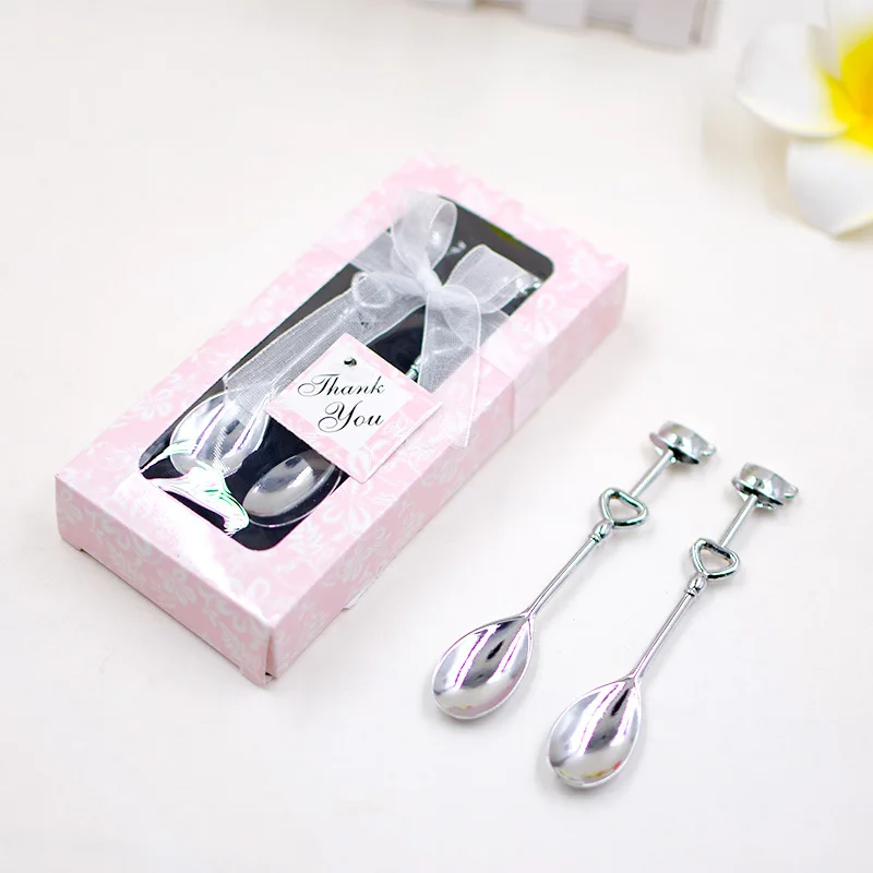 

Promotional Gifts For Wedding And Valentine'S Day Exquisite Personalized Couple Coffee Spoon Tableware Wedding Creative Gifts, Sliver