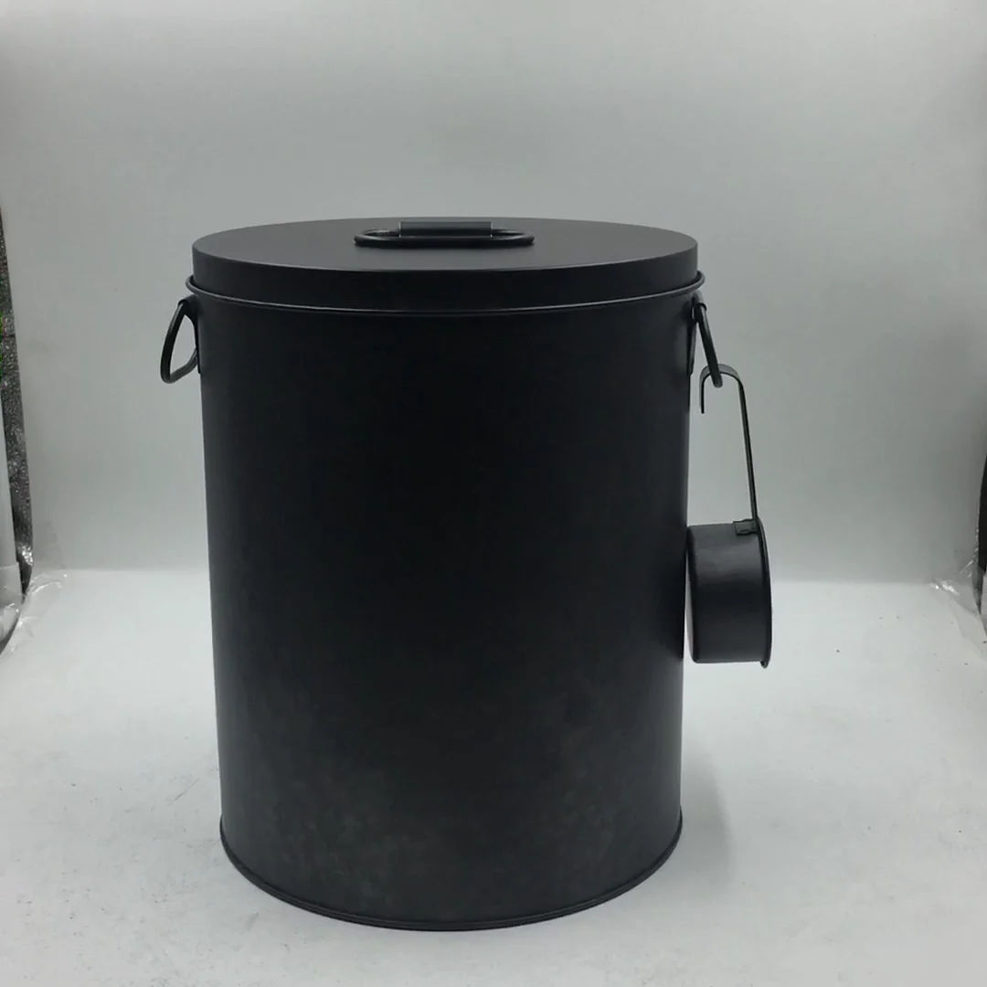 Black Galvanized Metal Pet Food Storage Container Buy Pet Food Storage Container,Black Metal