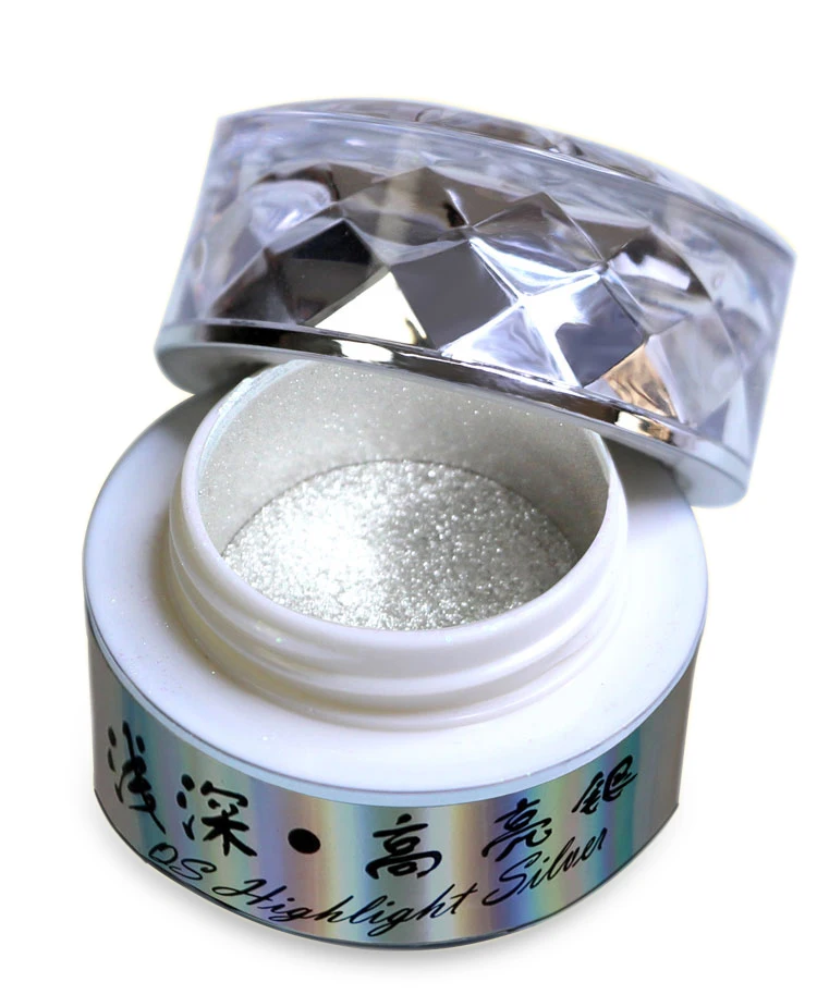 

QSHY Custom Logo Private Label Wholesale Soak Off Nail Art Reflective Chrome Silver Pigment Magic Mirror Powder