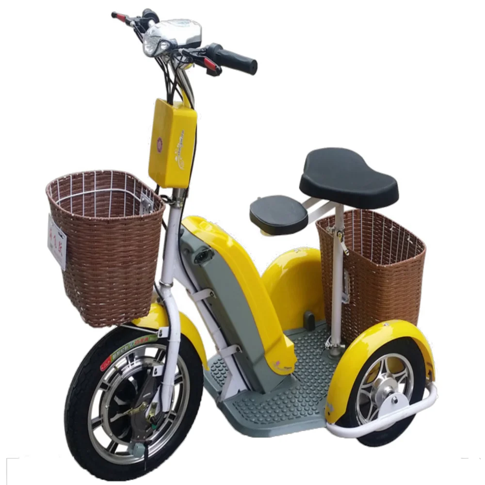 

500W 48V 16 inch big wheels Parent child players travel park Playground electric three wheels scooter bicycle tricycle