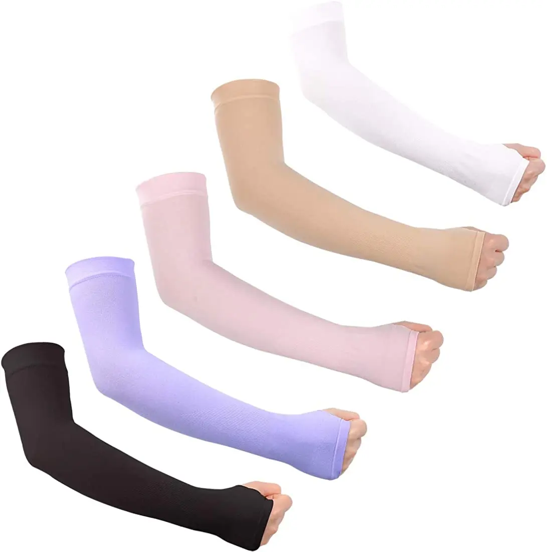 

Wholesale oem fashion running anti waterproof long arm sleeves lace cover pe arm long sleeves uv protection cool, Optional