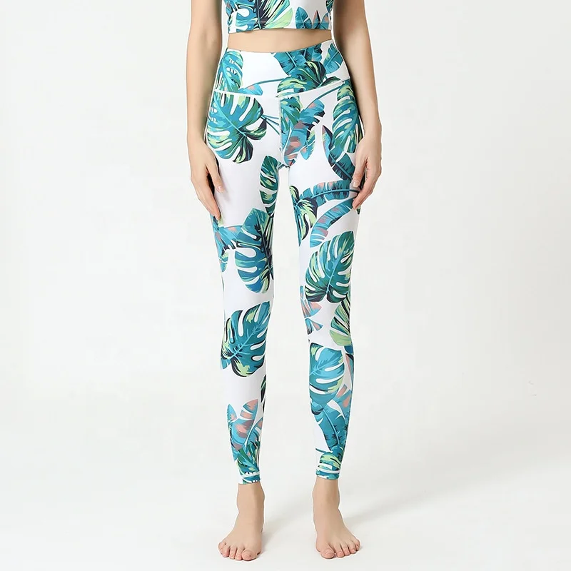 

New Arrival Ready to Ship High Waist Sports Printed Legging for Woman, Can provide different swatchbooks to choose colors
