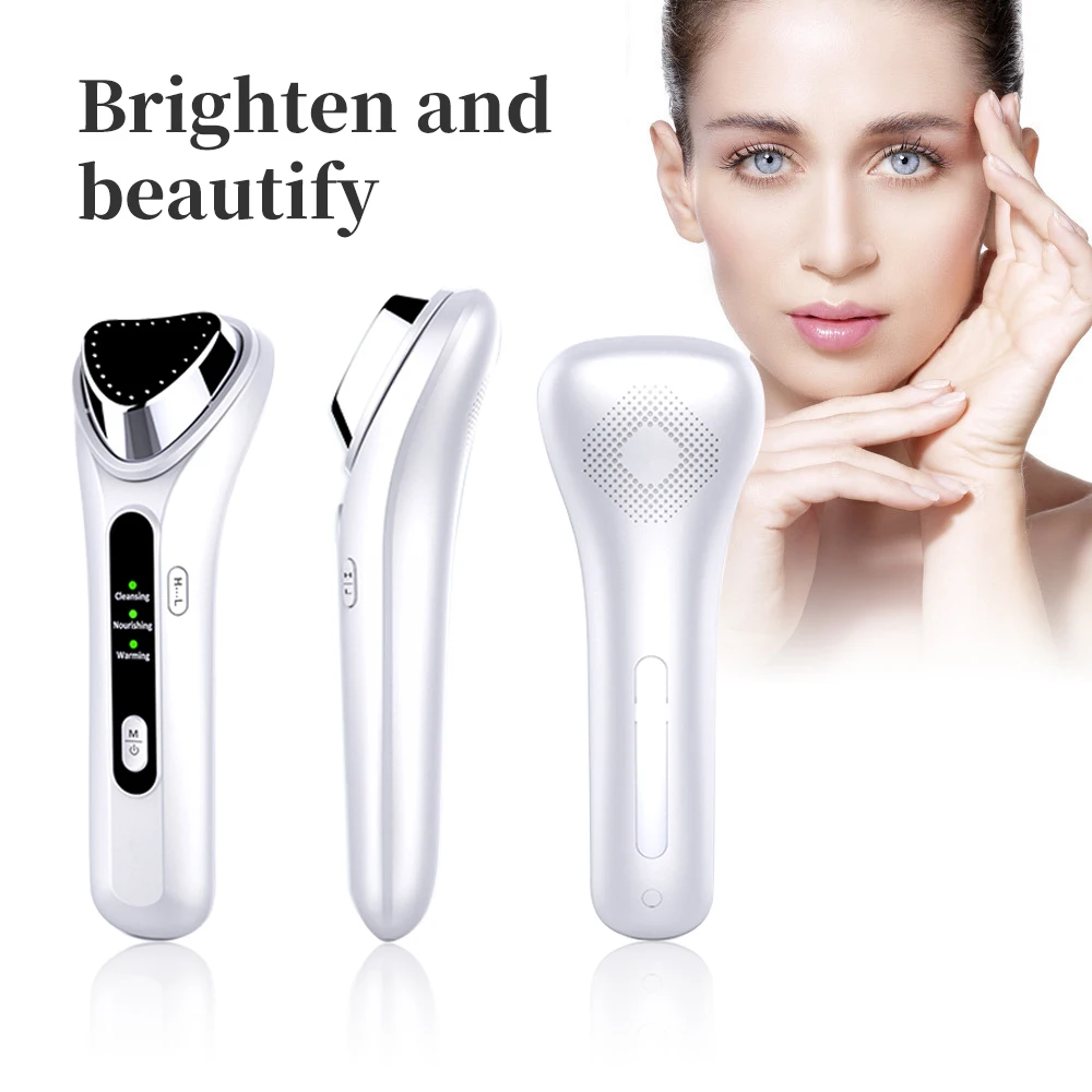 

Portable Home Beauty Equipment Heating Vibration Essence Import Skin Rejuvenation Face Cleansing Massager Facial Nourishing Care