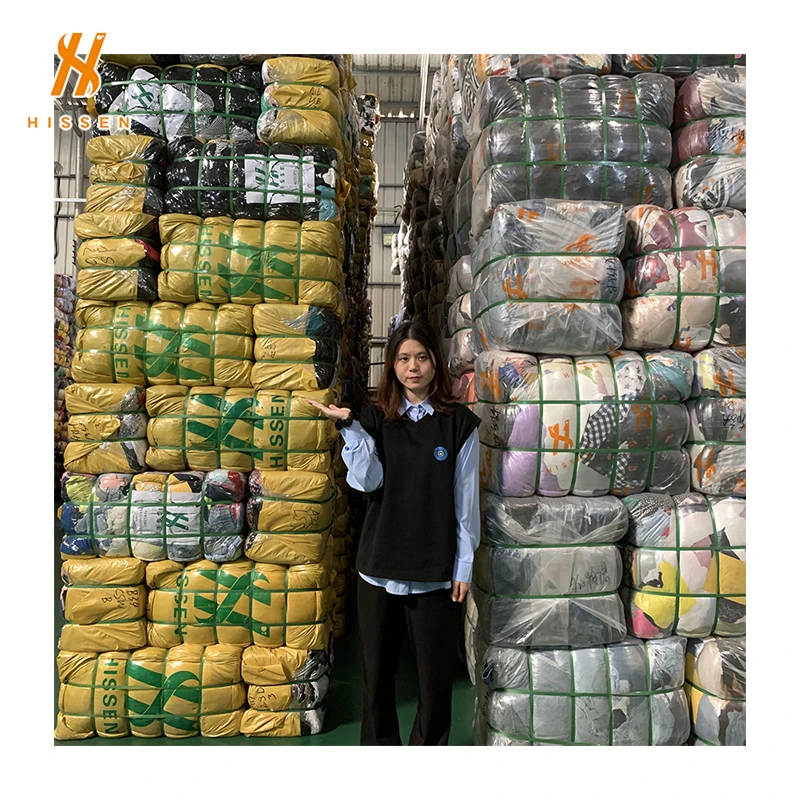 

HISSEN Jeans Supplier Japanese Clothing Bales 100kg Bag Jackets Used Clothes Sports Bra Japan Men Second Hand Clothes Original