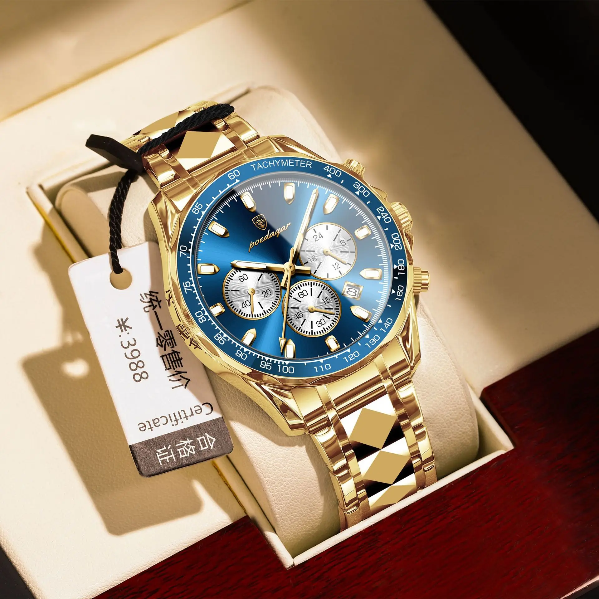 POEDAGAR Watch Men 815 New Classic Business Quartz Watches Waterproof Man Wristwatches Montre Homme Reloj Custom Watches Gift
