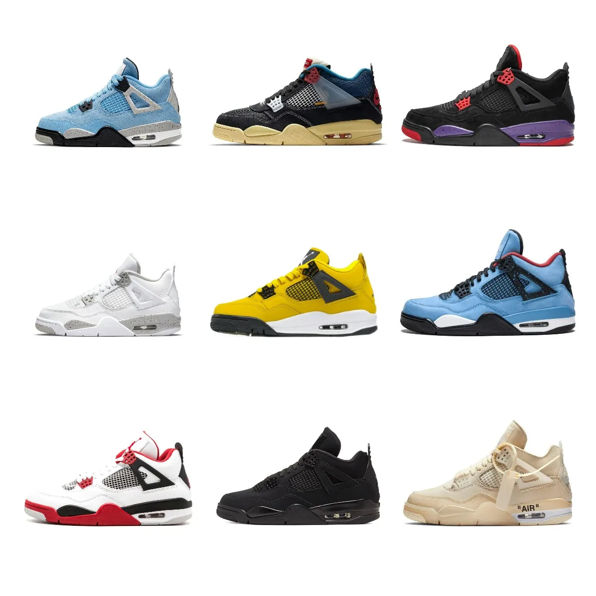 

Original High Quality Air Jordan 4 Jordan Trend Men Sneakers Jordan Shoes Fashion Nike Aj 4 Basketball Nike Shoes