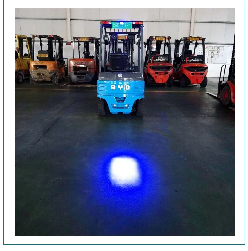 10~80V Forklift Blue LED Spot light Safety Warning Lamp, forklift led warning light