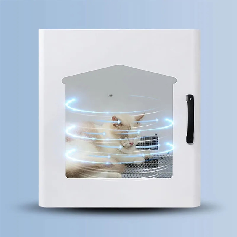 

Pet supplies newest automatic dog grooming iron pet cat dog hair dryer machine room, White